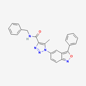 N-benzyl-5-methyl-1-(3-phenyl-2,1-benzoxazol-5-yl)-1H-1,2,3-triazole-4-carboxamide