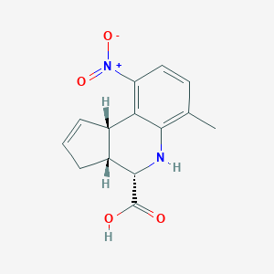 molecular formula C14H14N2O4 B113354 (3aR,4S,9bS)-6-methyl-9-nitro-3a,4,5,9b-tetrahydro-3H-cyclopenta[c]quinoline-4-carboxylic acid CAS No. 956247-29-3