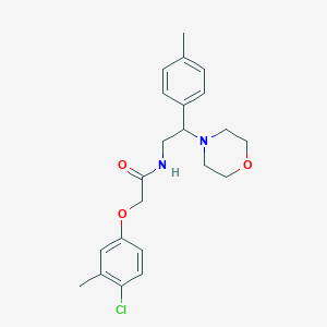 2-(4-chloro-3-methylphenoxy)-N-[2-(4-methylphenyl)-2-(morpholin-4-yl)ethyl]acetamide