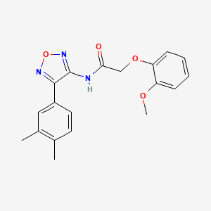 N-[4-(3,4-dimethylphenyl)-1,2,5-oxadiazol-3-yl]-2-(2-methoxyphenoxy)acetamide