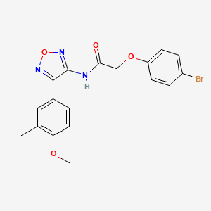 2-(4-bromophenoxy)-N-[4-(4-methoxy-3-methylphenyl)-1,2,5-oxadiazol-3-yl]acetamide