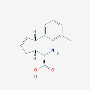 B113355 (3aR,4S,9bS)-6-methyl-3a,4,5,9b-tetrahydro-3H-cyclopenta[c]quinoline-4-carboxylic acid CAS No. 956270-77-2