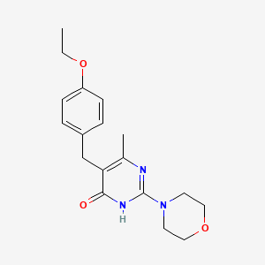 5-(4-Ethoxybenzyl)-6-methyl-2-(morpholin-4-yl)pyrimidin-4-ol