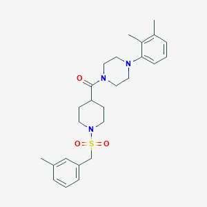 [4-(2,3-Dimethylphenyl)piperazin-1-yl]{1-[(3-methylbenzyl)sulfonyl]piperidin-4-yl}methanone