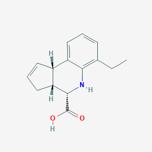 molecular formula C15H17NO2 B113356 (3aR,4S,9bS)-6-ethyl-3a,4,5,9b-tetrahydro-3H-cyclopenta[c]quinoline-4-carboxylic acid CAS No. 956270-78-3
