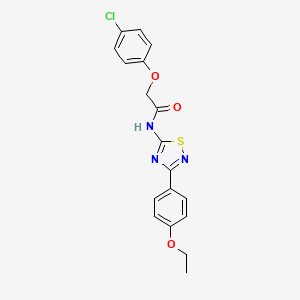 2-(4-chlorophenoxy)-N-[3-(4-ethoxyphenyl)-1,2,4-thiadiazol-5-yl]acetamide