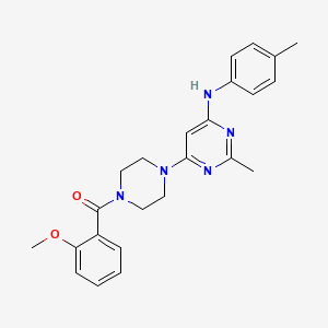 6-[4-(2-methoxybenzoyl)piperazin-1-yl]-2-methyl-N-(4-methylphenyl)pyrimidin-4-amine