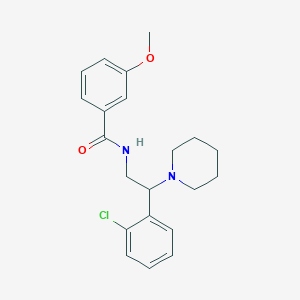 N-[2-(2-chlorophenyl)-2-(piperidin-1-yl)ethyl]-3-methoxybenzamide