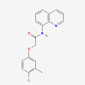 molecular formula C18H15ClN2O2 B11335725 2-(4-chloro-3-methylphenoxy)-N-quinolin-8-ylacetamide 