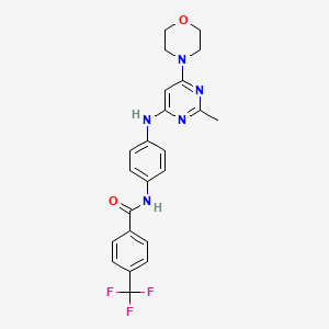 N-(4-((2-methyl-6-morpholinopyrimidin-4-yl)amino)phenyl)-4-(trifluoromethyl)benzamide