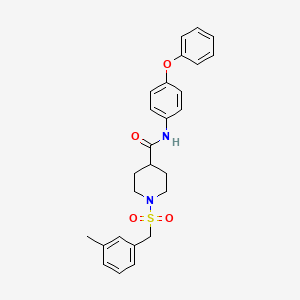 1-[(3-methylbenzyl)sulfonyl]-N-(4-phenoxyphenyl)piperidine-4-carboxamide