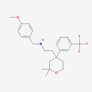 2-{2,2-dimethyl-4-[3-(trifluoromethyl)phenyl]tetrahydro-2H-pyran-4-yl}-N-(4-methoxybenzyl)ethanamine