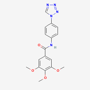 3,4,5-trimethoxy-N-[4-(1H-tetrazol-1-yl)phenyl]benzamide