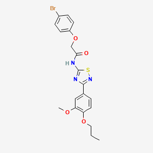 2-(4-bromophenoxy)-N-[3-(3-methoxy-4-propoxyphenyl)-1,2,4-thiadiazol-5-yl]acetamide