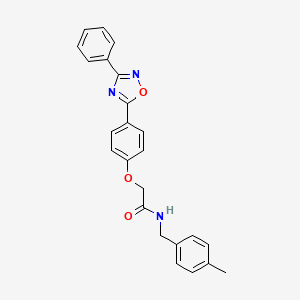 N-(4-methylbenzyl)-2-[4-(3-phenyl-1,2,4-oxadiazol-5-yl)phenoxy]acetamide