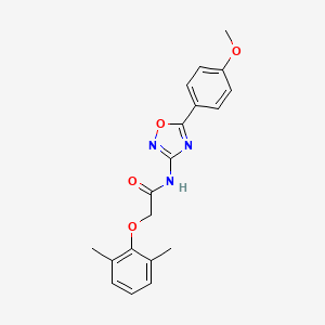 molecular formula C19H19N3O4 B11335844 2-(2,6-dimethylphenoxy)-N-[5-(4-methoxyphenyl)-1,2,4-oxadiazol-3-yl]acetamide 