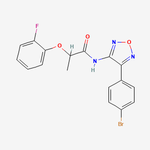 N-[4-(4-bromophenyl)-1,2,5-oxadiazol-3-yl]-2-(2-fluorophenoxy)propanamide