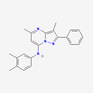 N-(3,4-dimethylphenyl)-3,5-dimethyl-2-phenylpyrazolo[1,5-a]pyrimidin-7-amine