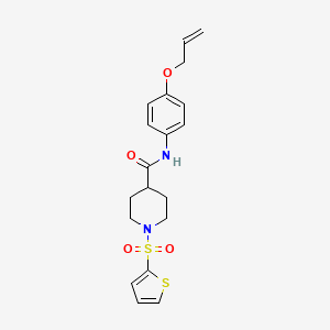 N-[4-(prop-2-en-1-yloxy)phenyl]-1-(thiophen-2-ylsulfonyl)piperidine-4-carboxamide