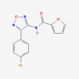 N-[4-(4-bromophenyl)-1,2,5-oxadiazol-3-yl]furan-2-carboxamide