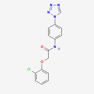 2-(2-chlorophenoxy)-N-[4-(1H-tetrazol-1-yl)phenyl]acetamide