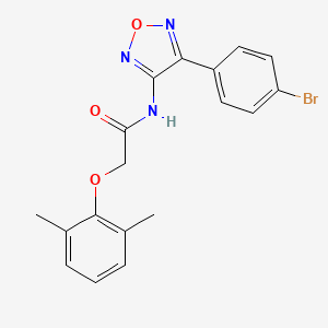 molecular formula C18H16BrN3O3 B11335943 N-[4-(4-bromophenyl)-1,2,5-oxadiazol-3-yl]-2-(2,6-dimethylphenoxy)acetamide 