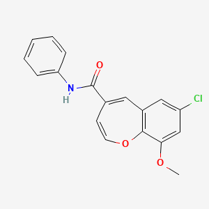 7-chloro-9-methoxy-N-phenyl-1-benzoxepine-4-carboxamide