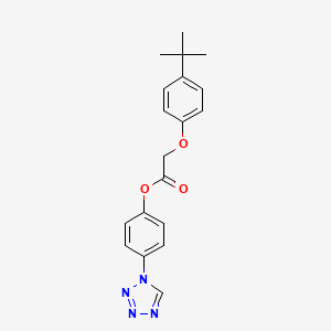 4-(1H-tetrazol-1-yl)phenyl (4-tert-butylphenoxy)acetate