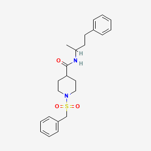 1-(benzylsulfonyl)-N-(4-phenylbutan-2-yl)piperidine-4-carboxamide