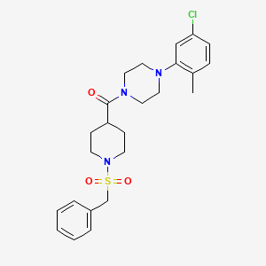 [1-(Benzylsulfonyl)piperidin-4-yl][4-(5-chloro-2-methylphenyl)piperazin-1-yl]methanone