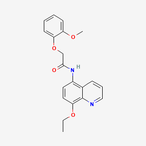 molecular formula C20H20N2O4 B11336182 N-(8-ethoxyquinolin-5-yl)-2-(2-methoxyphenoxy)acetamide 