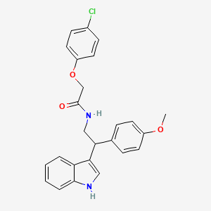 2-(4-chlorophenoxy)-N-[2-(1H-indol-3-yl)-2-(4-methoxyphenyl)ethyl]acetamide