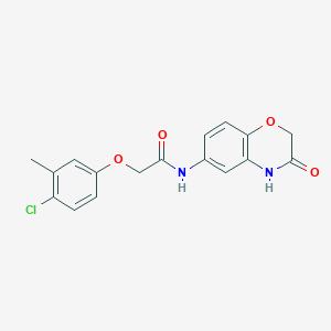 2-(4-chloro-3-methylphenoxy)-N-(3-oxo-3,4-dihydro-2H-1,4-benzoxazin-6-yl)acetamide