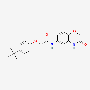 2-(4-tert-butylphenoxy)-N-(3-oxo-3,4-dihydro-2H-1,4-benzoxazin-6-yl)acetamide