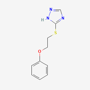 3-[(2-Phenoxyethyl)sulfanyl]-1H-1,2,4-triazole