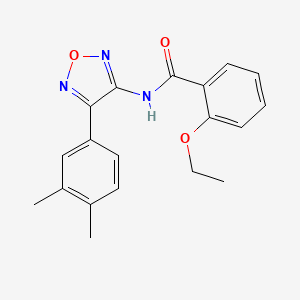 molecular formula C19H19N3O3 B11336252 N-[4-(3,4-dimethylphenyl)-1,2,5-oxadiazol-3-yl]-2-ethoxybenzamide 