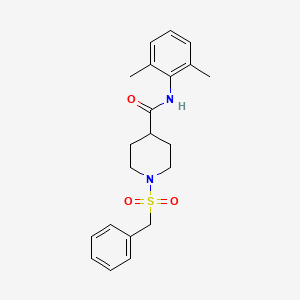 molecular formula C21H26N2O3S B11336271 1-(benzylsulfonyl)-N-(2,6-dimethylphenyl)piperidine-4-carboxamide 