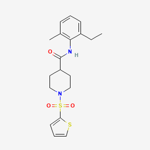 N-(2-ethyl-6-methylphenyl)-1-(thiophen-2-ylsulfonyl)piperidine-4-carboxamide