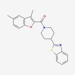 [4-(1,3-Benzothiazol-2-yl)piperidin-1-yl](3,5-dimethyl-1-benzofuran-2-yl)methanone