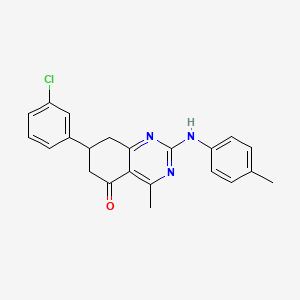 7-(3-chlorophenyl)-4-methyl-2-[(4-methylphenyl)amino]-7,8-dihydroquinazolin-5(6H)-one