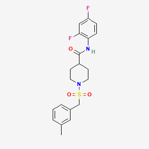 N-(2,4-difluorophenyl)-1-[(3-methylbenzyl)sulfonyl]piperidine-4-carboxamide