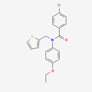 4-bromo-N-(4-ethoxyphenyl)-N-(thiophen-2-ylmethyl)benzamide