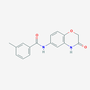 3-methyl-N-(3-oxo-3,4-dihydro-2H-1,4-benzoxazin-6-yl)benzamide