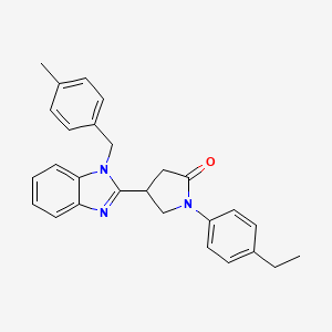 1-(4-ethylphenyl)-4-[1-(4-methylbenzyl)-1H-benzimidazol-2-yl]pyrrolidin-2-one