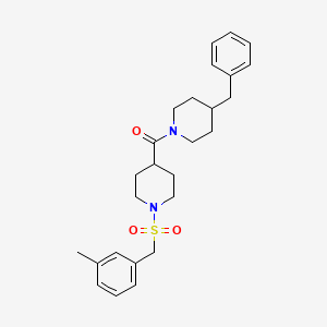 (4-Benzylpiperidin-1-yl){1-[(3-methylbenzyl)sulfonyl]piperidin-4-yl}methanone