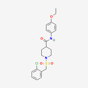 1-[(2-chlorobenzyl)sulfonyl]-N-(4-ethoxyphenyl)piperidine-4-carboxamide