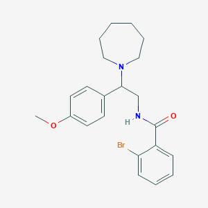 N-[2-(azepan-1-yl)-2-(4-methoxyphenyl)ethyl]-2-bromobenzamide