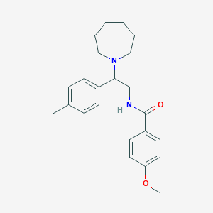 N-[2-(azepan-1-yl)-2-(4-methylphenyl)ethyl]-4-methoxybenzamide