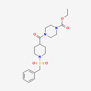 Ethyl 4-{[1-(benzylsulfonyl)piperidin-4-yl]carbonyl}piperazine-1-carboxylate