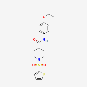 N-[4-(propan-2-yloxy)phenyl]-1-(thiophen-2-ylsulfonyl)piperidine-4-carboxamide